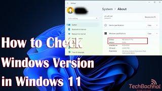 How to Check Windows Version in Windows 11