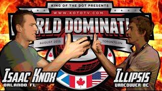 KOTD - Rap Battle -  Isaac Knox vs Illipsis | #GZ