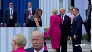 Trump missed handshake in Poland