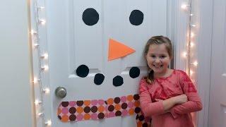 How to Make a Snowman Door Decoration