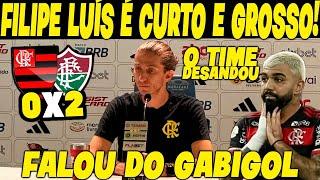 FILIPE LUÍS É CURTO E GROSSO: O TIME DO FLAMENGO DESANDOU! “EU NÃO POSSO ENTRAR NA CABEÇA DELE!”