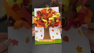 DIY CRAFT IDEA  AUTUMN TREE 