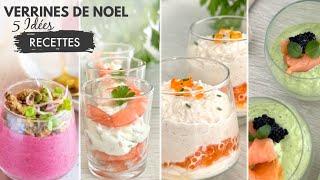 VERRINE DE NOEL | 5 idées simples & rapides d'apéritifs | amuse bouche petit budget & Meal Prep 