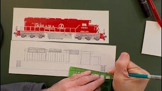 Indiana Rail Road SD40-2 4004 How To Draw A Train Andy Fletcher Episode 16 Part 2 Locomotive Grills