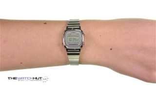 Casio Mini Ladies Silver Tone Digital Watch LA670WEA 7EF