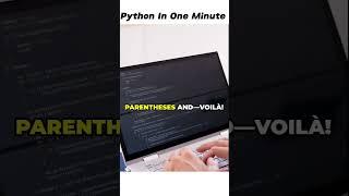 Python In One Minute | Function 