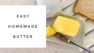 How to make EASY HOMEMADE BUTTER || KETO || Holistic Living Downunder