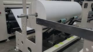 1850mm toilet tissue paper / maxi roll embossing perforating rewinding making machine for Uzbekistan