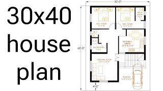 30x40 house plan | 30 by 40 house design | home design