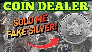 Fake SILVER from a fellow coin dealer!?