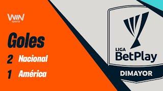 Nacional vs. América (goles) | Liga BetPlay Dimayor 2024- 2 | Fecha 2