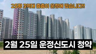 파주시민 여러분 2월 25일 단돈 3000만원으로 줍줍이 가능합니다! (GTX역세권 A49시티프라디움 무순위)