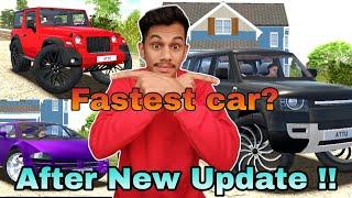 *FASTEST* Car in Indian Car Simulator 3D ? (After New Update)