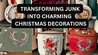 Turning Junk  into Charming Christmas Decorations: Six Stunning DIYS NEW 2024 IOD Release