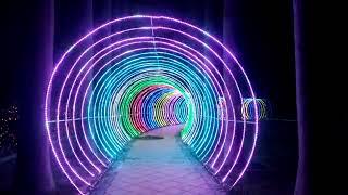 Addressable WS2815 LED Strip outdoor landscape tunnel