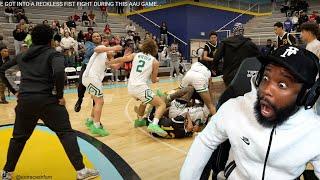 THE MAMA SLID ON A TEENAGER! WE GOT INTO A RECKLESS FIST FIGHT DURING THIS AAU GAME...Reaction