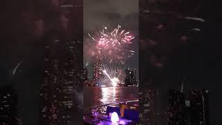 Fireworks in Chaopraya river Bangkok #travelcontentcreator #travel #contentcreatorlife