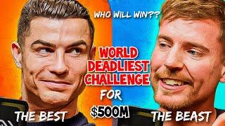 MR BEAST MEETS RONALDO FOR THE MOST DIFFICULT CHALLENGE IN THE WORLD TO BREAK THE INTERNET!!