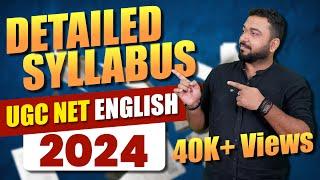 Latest Updated Syllabus UGC NET English 2024 | All New Units And Question Pattern |