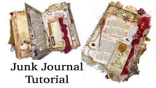 Recipe Junk Journal TUTORIAL for Beginners  @VectoriaDesigns - Digital Kit | JJ#212