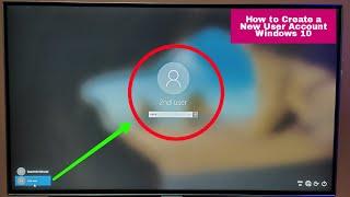 How to Create a New User Account on Windows 10 || How to create a Guest User Account W10