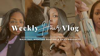 Weekly Hair Vlog | Nightly Pin Curls, Wash Day, Daily Products | Niara Alexis