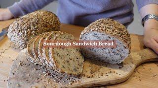 Vegan, Sourdough Sandwich Bread