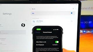 How To Tether/Hotspot WiFi from iPhone to Galaxy Tab S8 / S8 Plus / S8 Ultra