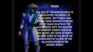 Raiden - Mortal Kombat 4 Character Bio