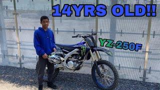 Teaching Little Brother How To Ride A Dirt Bike!! (2021 YZ-250F)