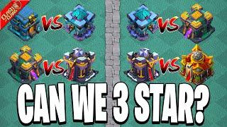 Can I 3 Star Hitting Up 1 Town Hall Level in CWL? (Clash of Clans)