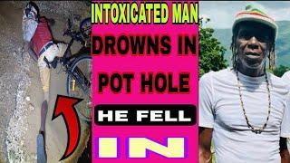 drunken man drowns in deadly pothole he fell in️ driver lick down police & run‍️