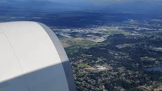 Emirates EK230 Seattle (SEA) to Dubai (DXB) Takeoff from SEATAC airport