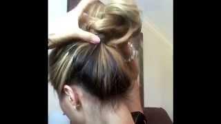 How to: Messy Bun | Easy and quick messy bun! fun summer topknot:)