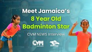 Meet Jamaica’s 8 Year Old Badminton Star! | CVM News Interview