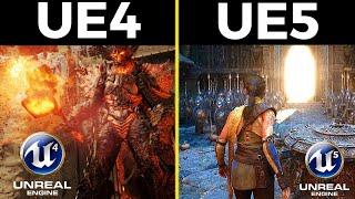 Unreal Engine 4 vs Unreal Engine 5