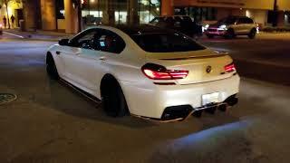 BMW M6 Gran Coupe LOUD rev / take off!! The hunt is on!