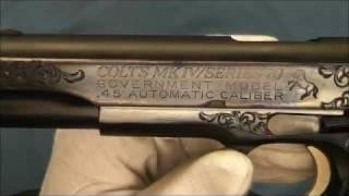 "A" Engraved Colt Mark IV Series 70 Government Model