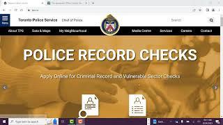 Vulnerable Sector Check Online Application Process