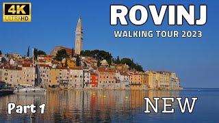 Rovinj, Croatia - 4K UHD Walking Tour With Captions - 2023 NEW - City Sounds PART 1