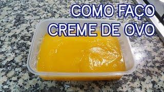 Como Faço Creme de Ovo