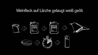 Flecken auf Parkettboden entfernen - Beispiel Weinfleck