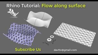 Rhino Tutorial : Flow along surface