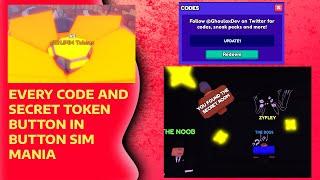 All secret token spots and every CODE in button simulator mania