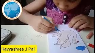 Kaavyashree J Pai presents a drawing on Environment theme for Amgele Channel