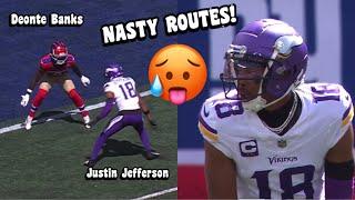 Justin Jefferson Vs Deonte Banks  (WR vs CB) Vikings vs Giants 2024 highlights