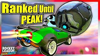 RANKED UNTIL I PEAK In SideSwipe! | INSANE 0 SECOND ENDING!