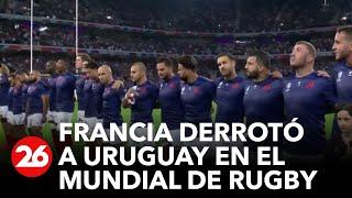 Francia derrotó 27-12 a Uruguay en el Mundial de Rugby