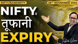 Nifty Prediction & Bank Nifty Analysis for Thursday | 28th November 2024 | Banknifty Tomorrow