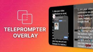 Speakflow Overlay | Teleprompter for Zoom/Webex